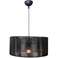 Φωτιστικό Κρεμαστό Μονόφωτο Φ40cm E27 230V Μαύρο 4056-B